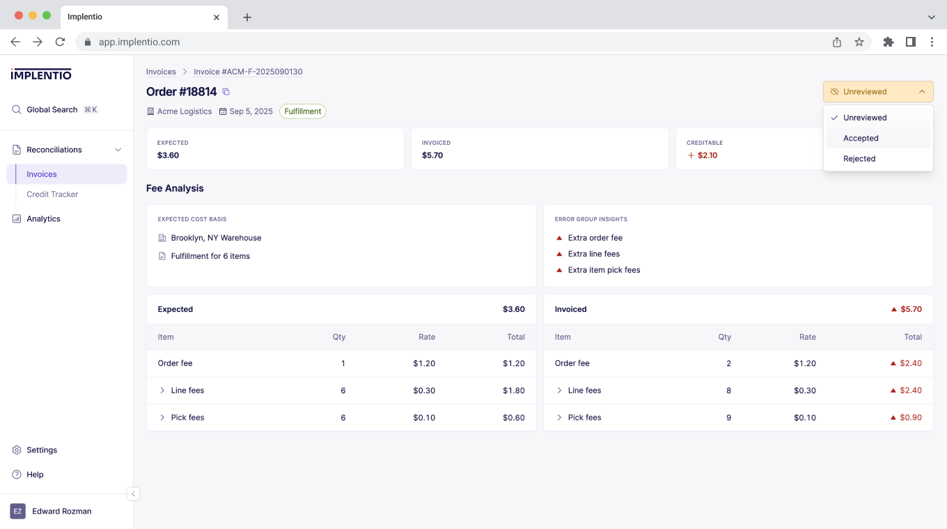 Order Details - Design system in use